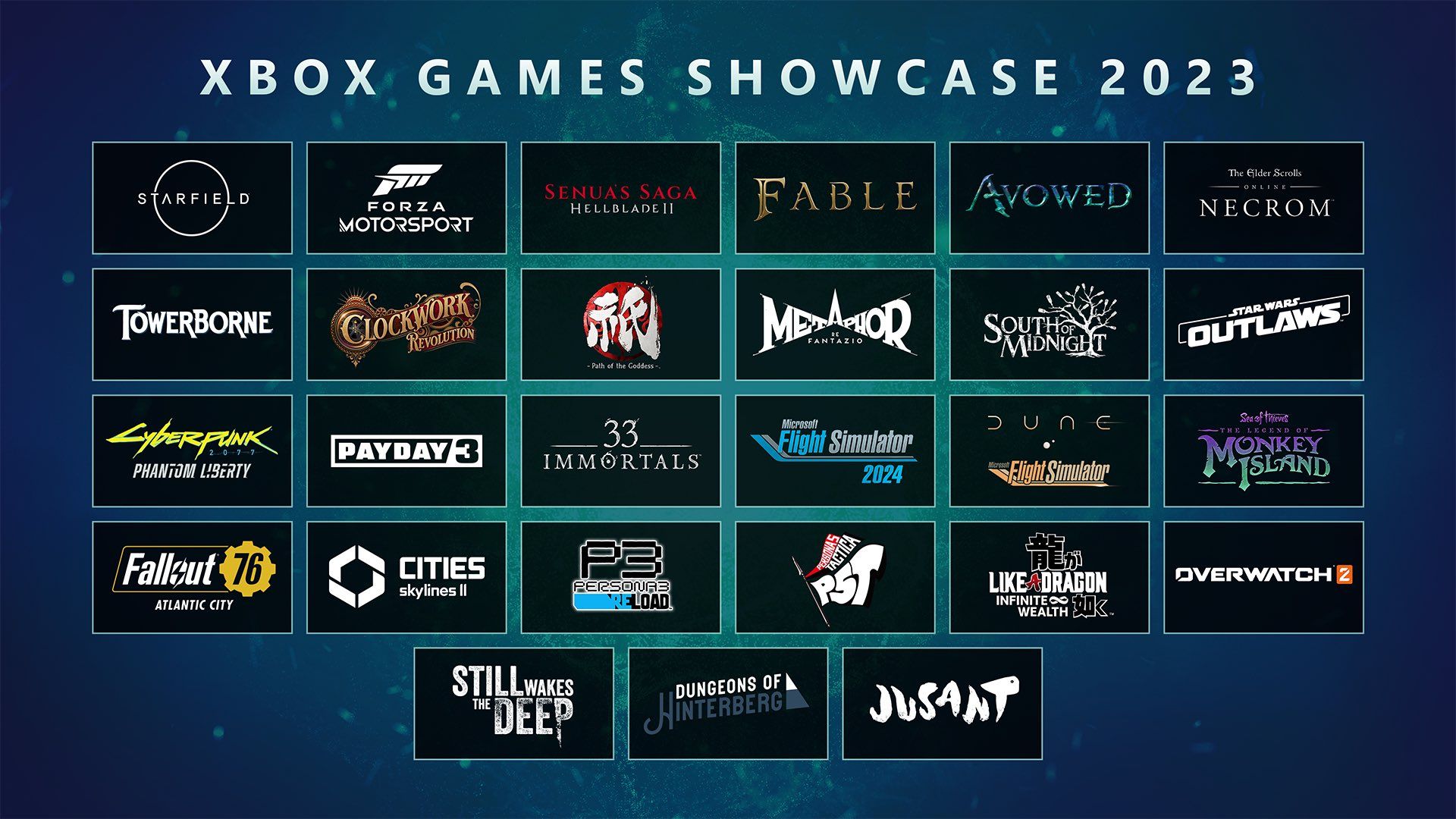 Xbox Games Showcase 2023 + Starfield Direct 情报汇总